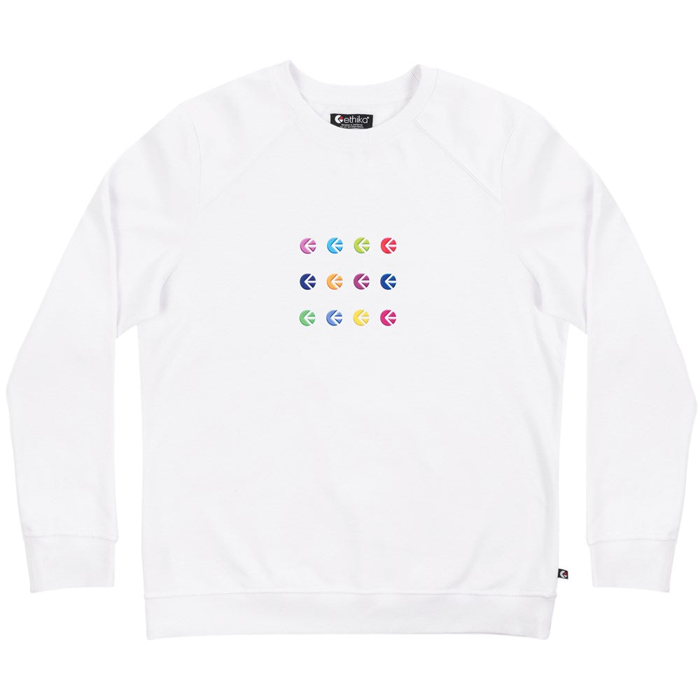 Womens Ethika Poetry Sweatshirt - White