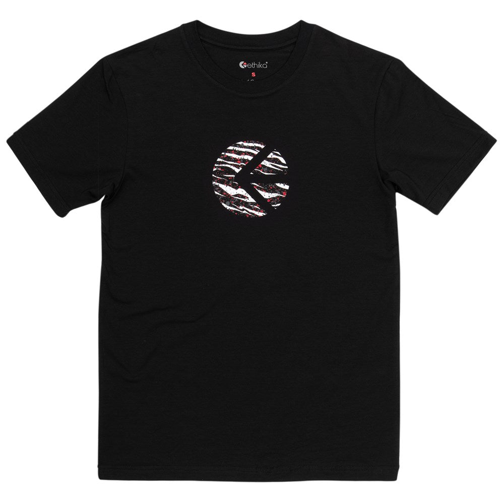 Womens Tiger Paint Icon Modal Tee - Black