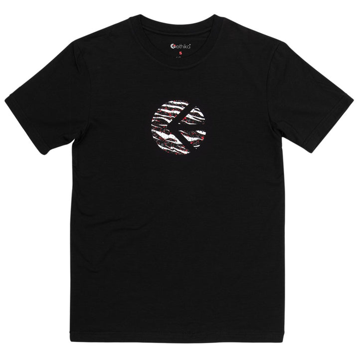 Womens Tiger Paint Icon Modal Tee - Black