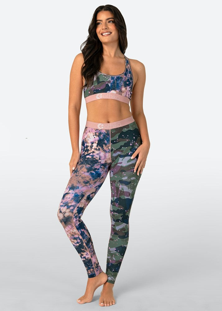 Womens Upcycled Camo Womens Leggings