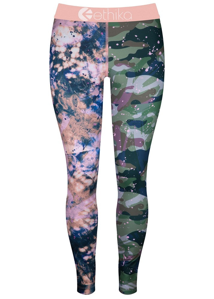 Womens Upcycled Camo Womens Leggings