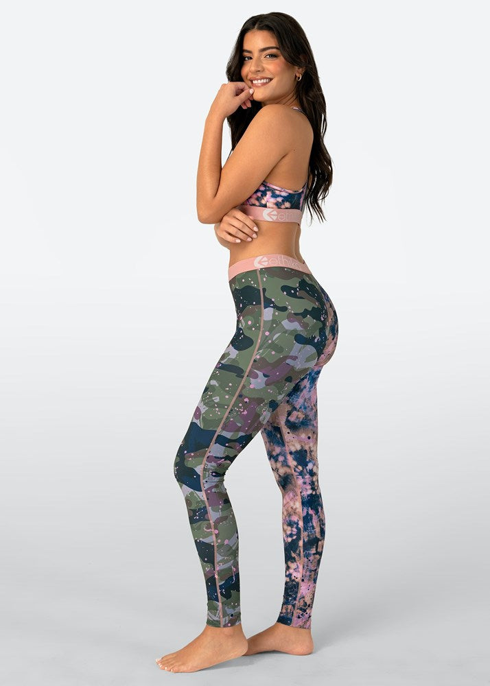 Womens Upcycled Camo Womens Leggings
