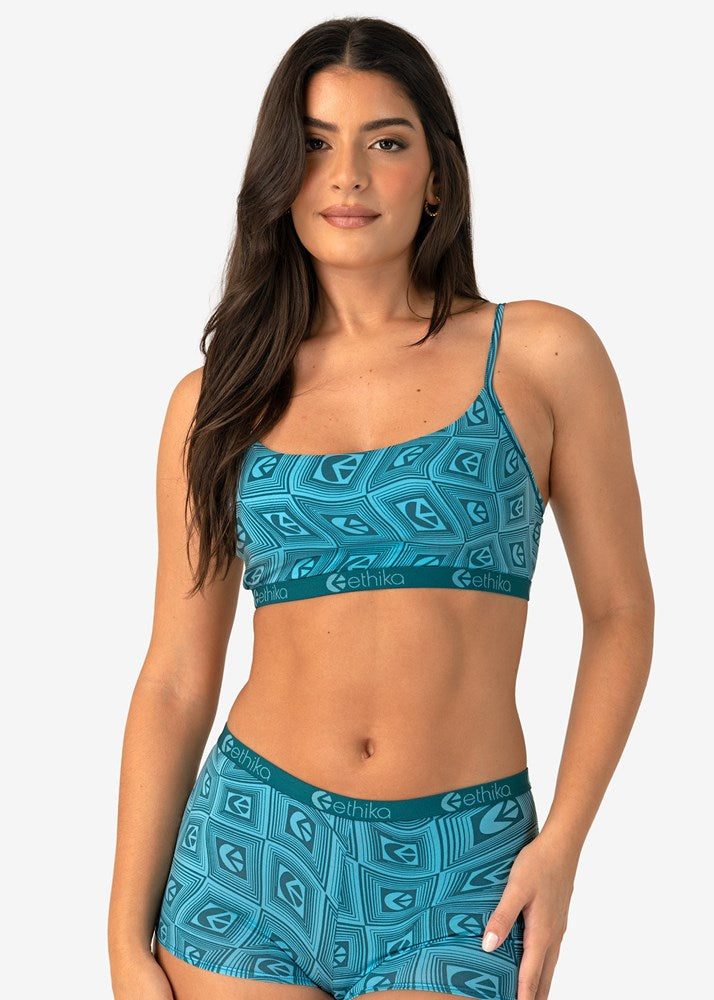 Womens Warped Mind Pullover Bra