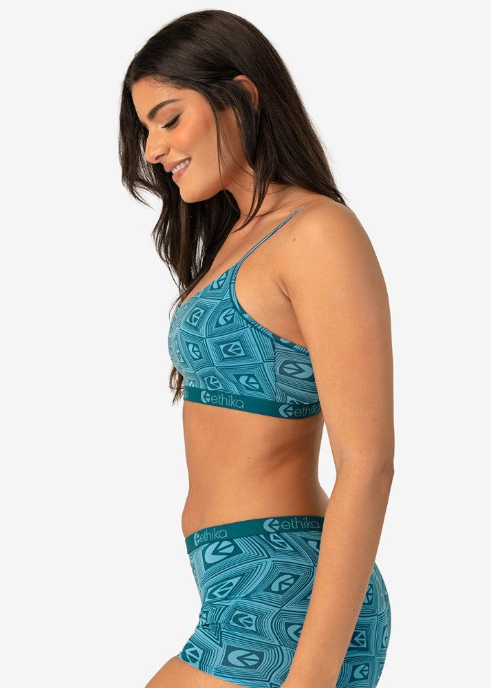 Womens Warped Mind Pullover Bra