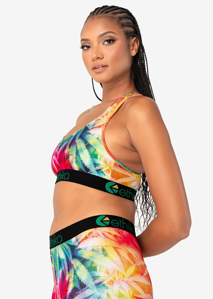 Womens Hippie Lettuce Sports Bra