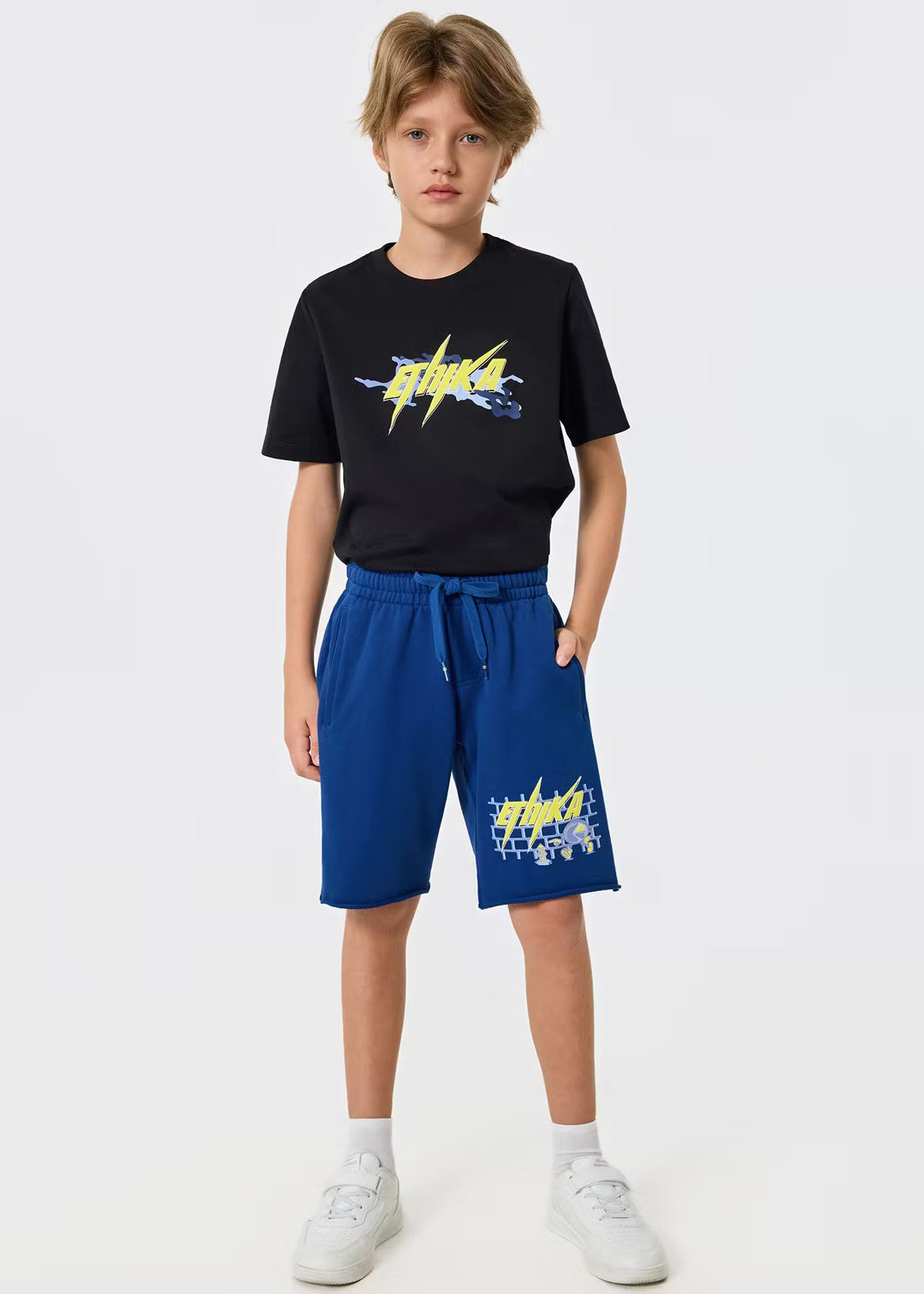 Boys Bolt Camo Raw Edge Short