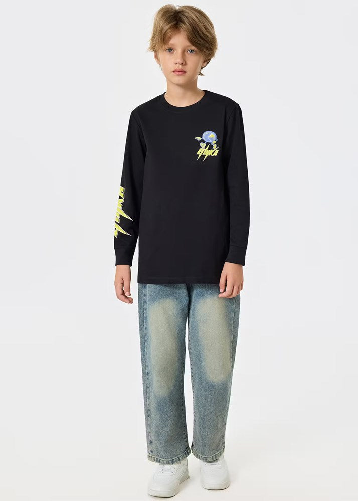 Boys Bolt Camo Longsleeve Tee