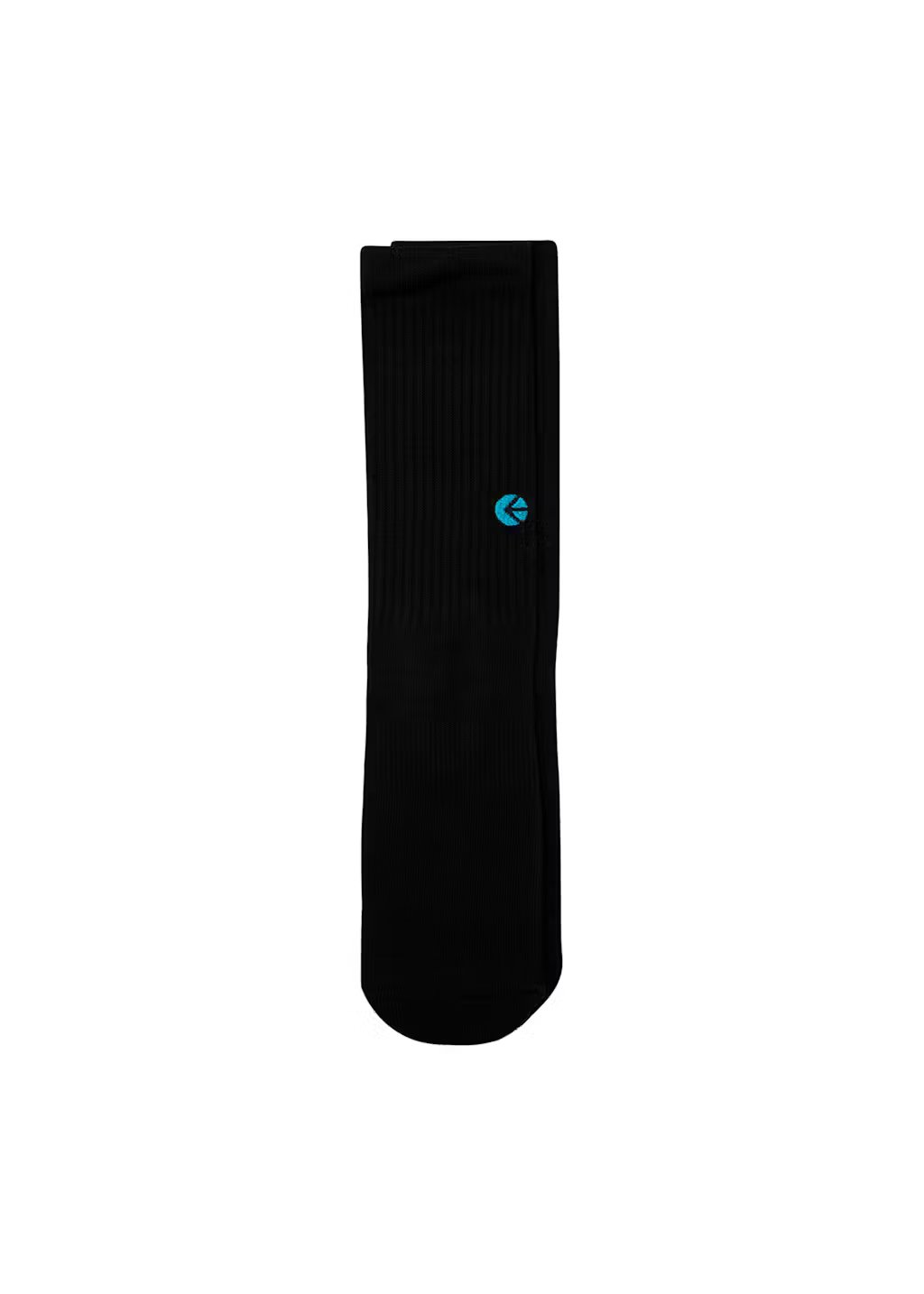 Boys Black Crew Sock - Blue Blue Logo