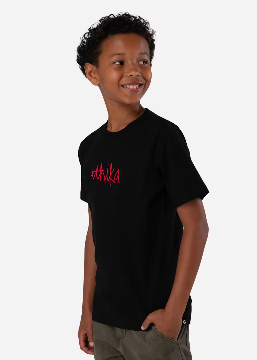 Boys Ethika Sig Tee Black