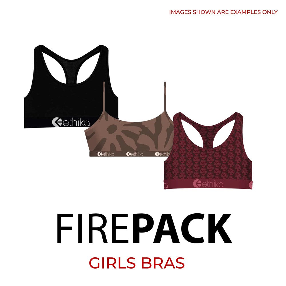 Fire Pack - 3 x Girls Bras