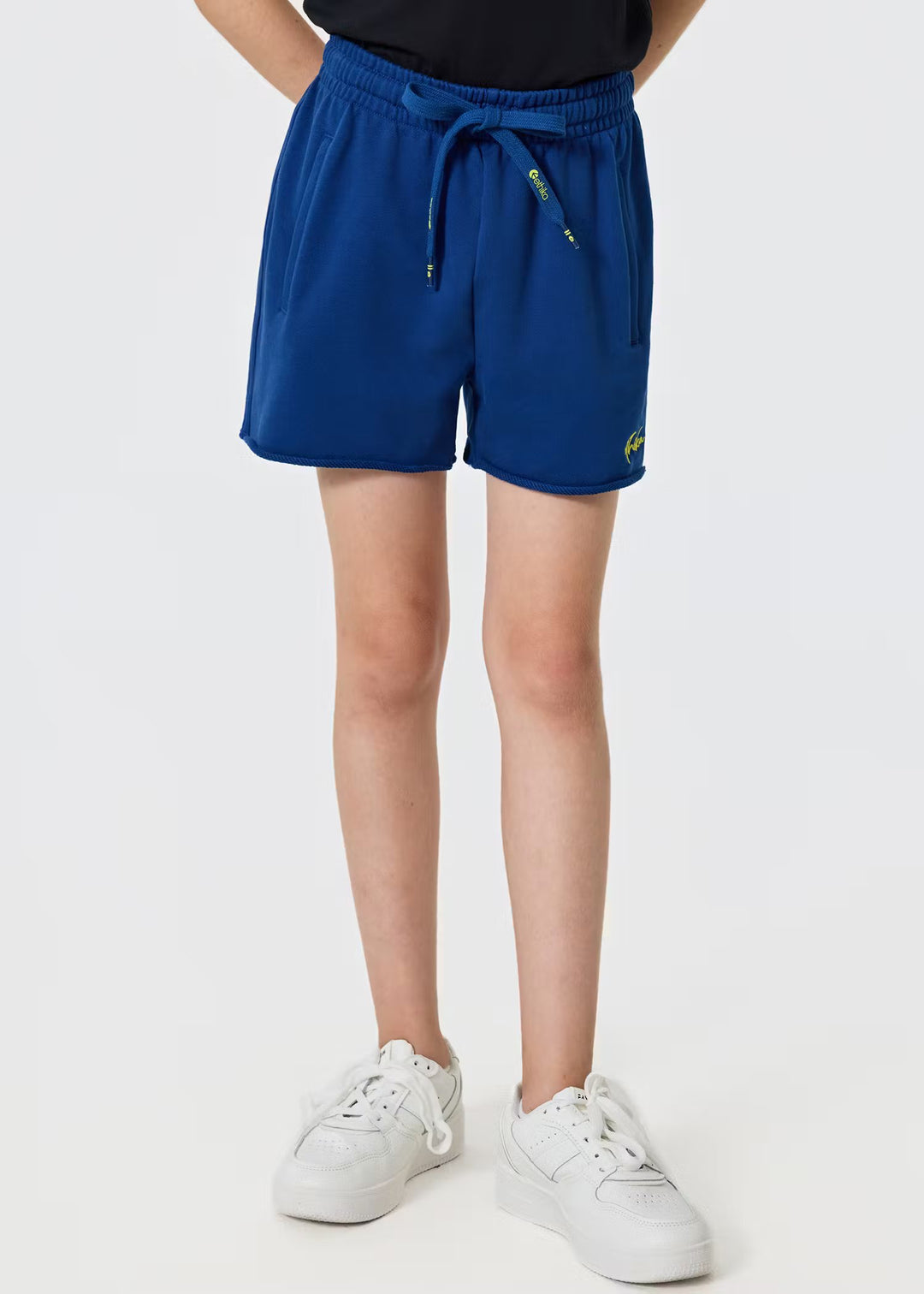 Girls Bolt Royal Raw Edge Short