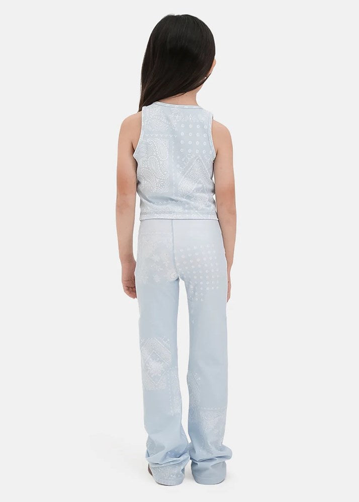 Girls Ice Paisley Long Line Bra