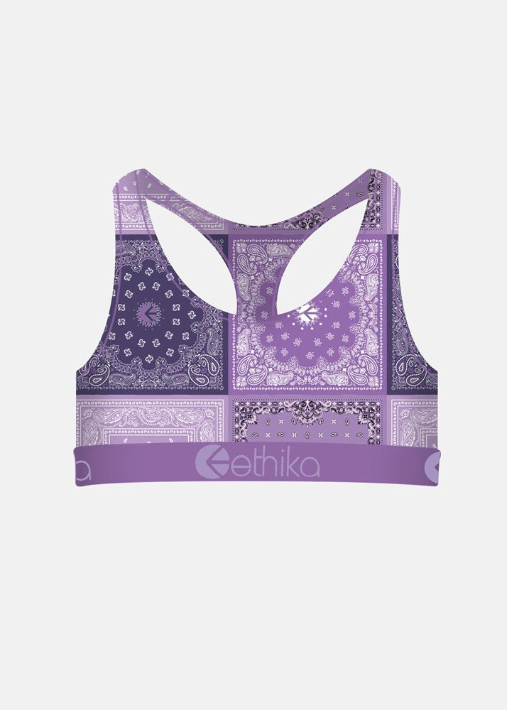 Girls Muted Motifs Sports Bra