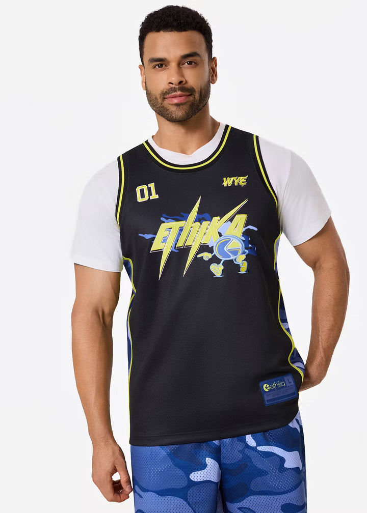 Mens Bolt Camo Basketball Jersey