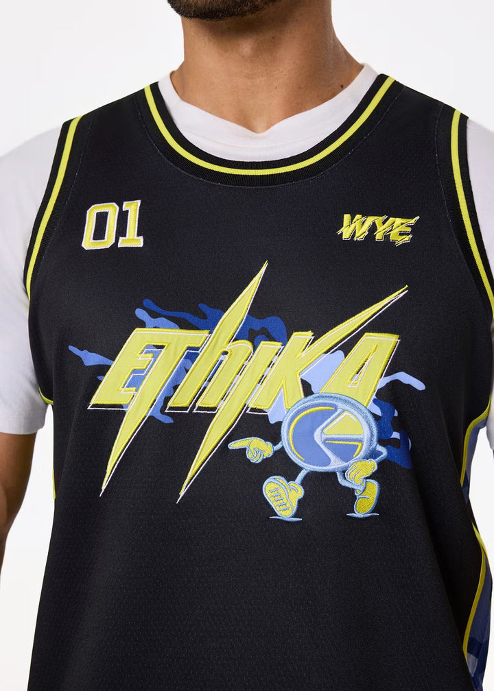 Mens Bolt Camo Basketball Jersey