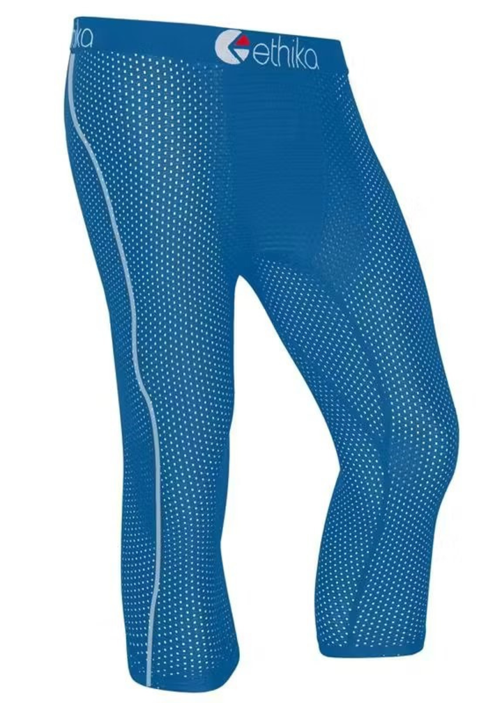 Mens Flow Blue 3/4 Tight