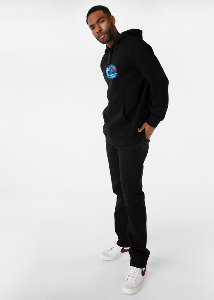 Mens Pullover Hoodie - The World Is Yours Black