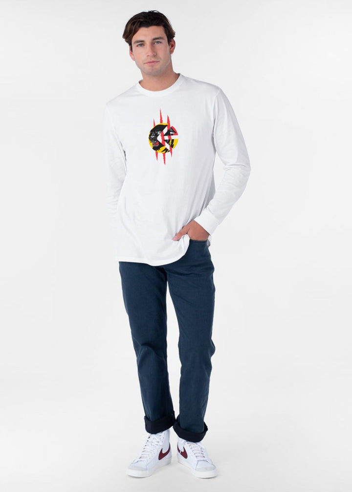 Mens Quick Strike Longsleeve Tee - White