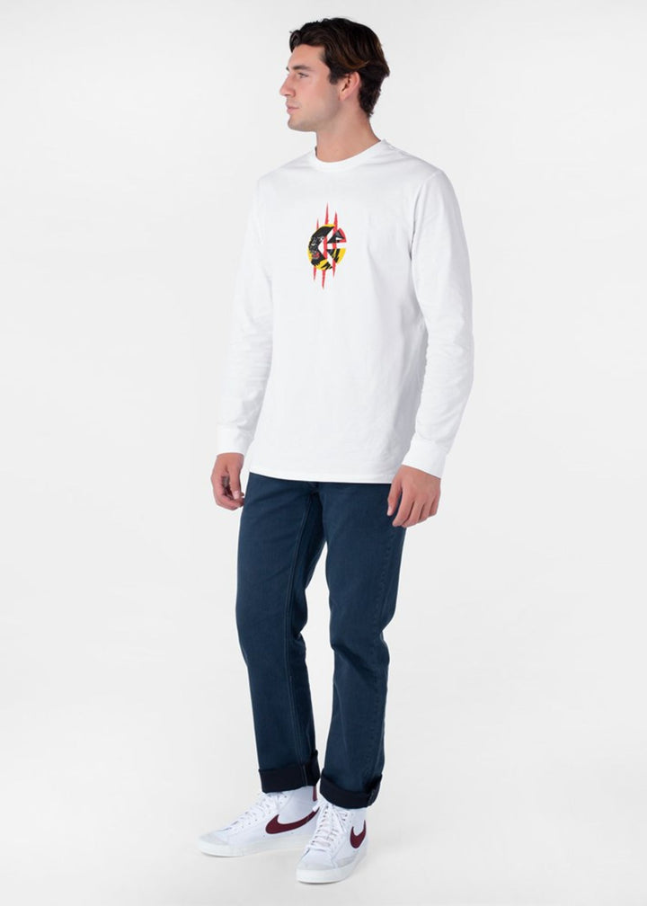 Mens Quick Strike Longsleeve Tee - White