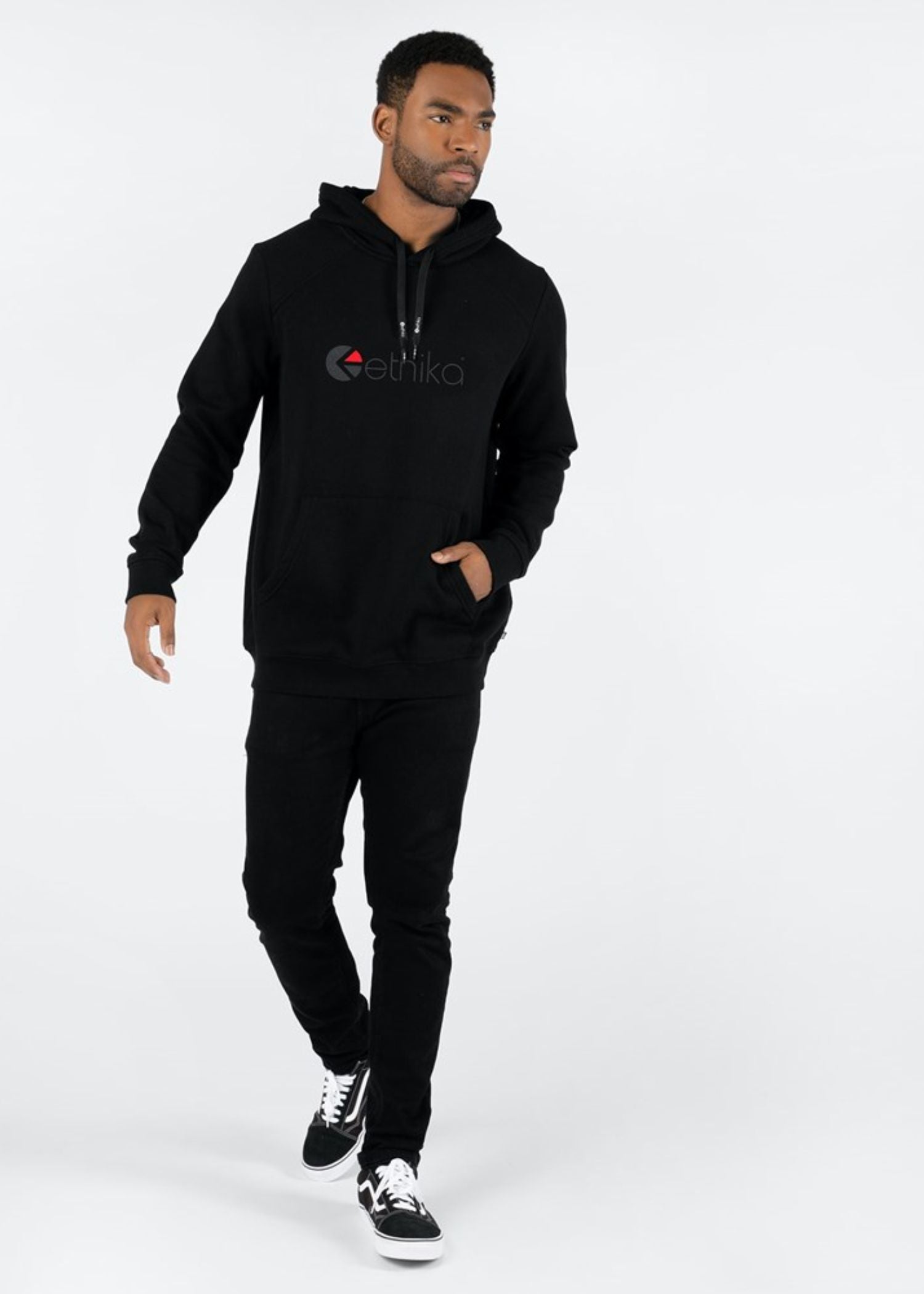 Black Hoodie Ethika Logo