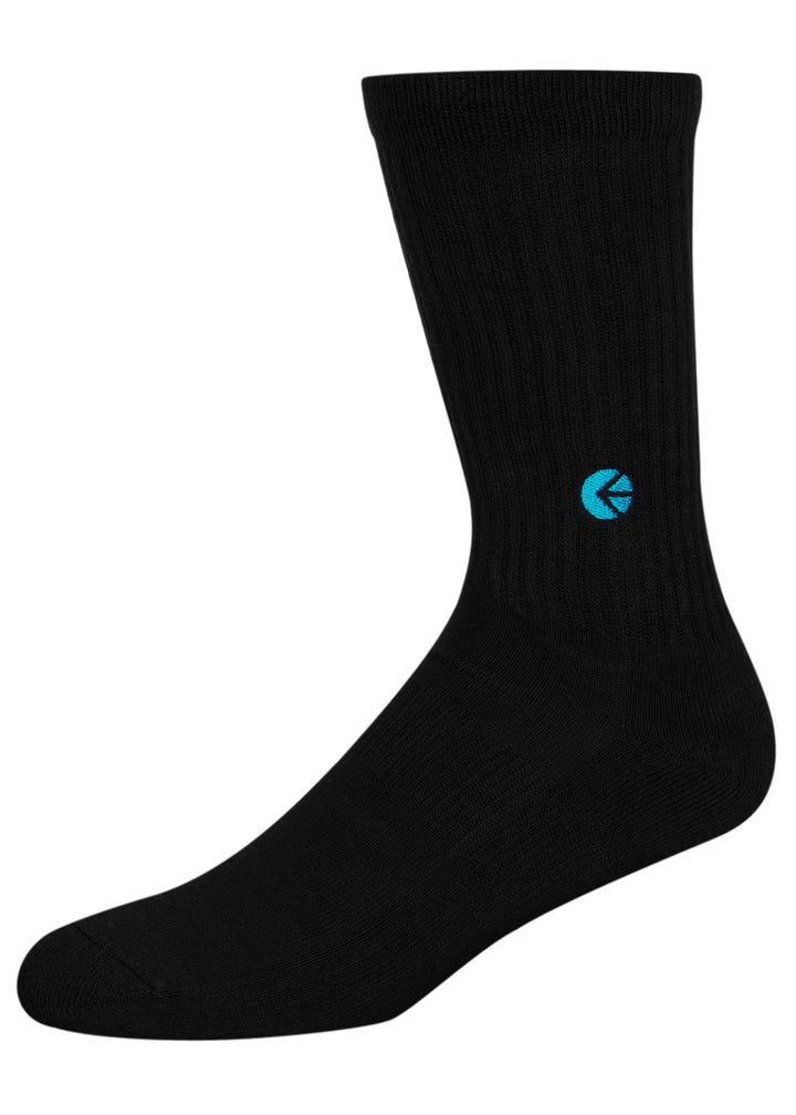 Black Crew Socks - Blue Blue Logo
