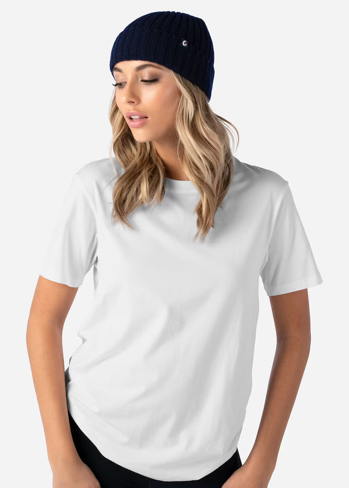 Wool Fold Beanie Navy