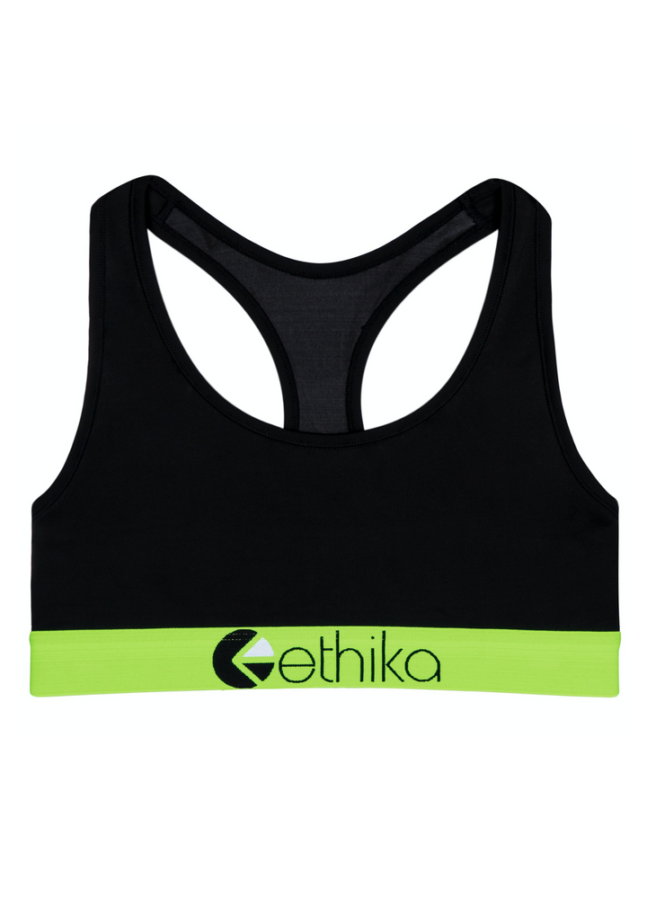 Subzero Green/Black Sports Bra