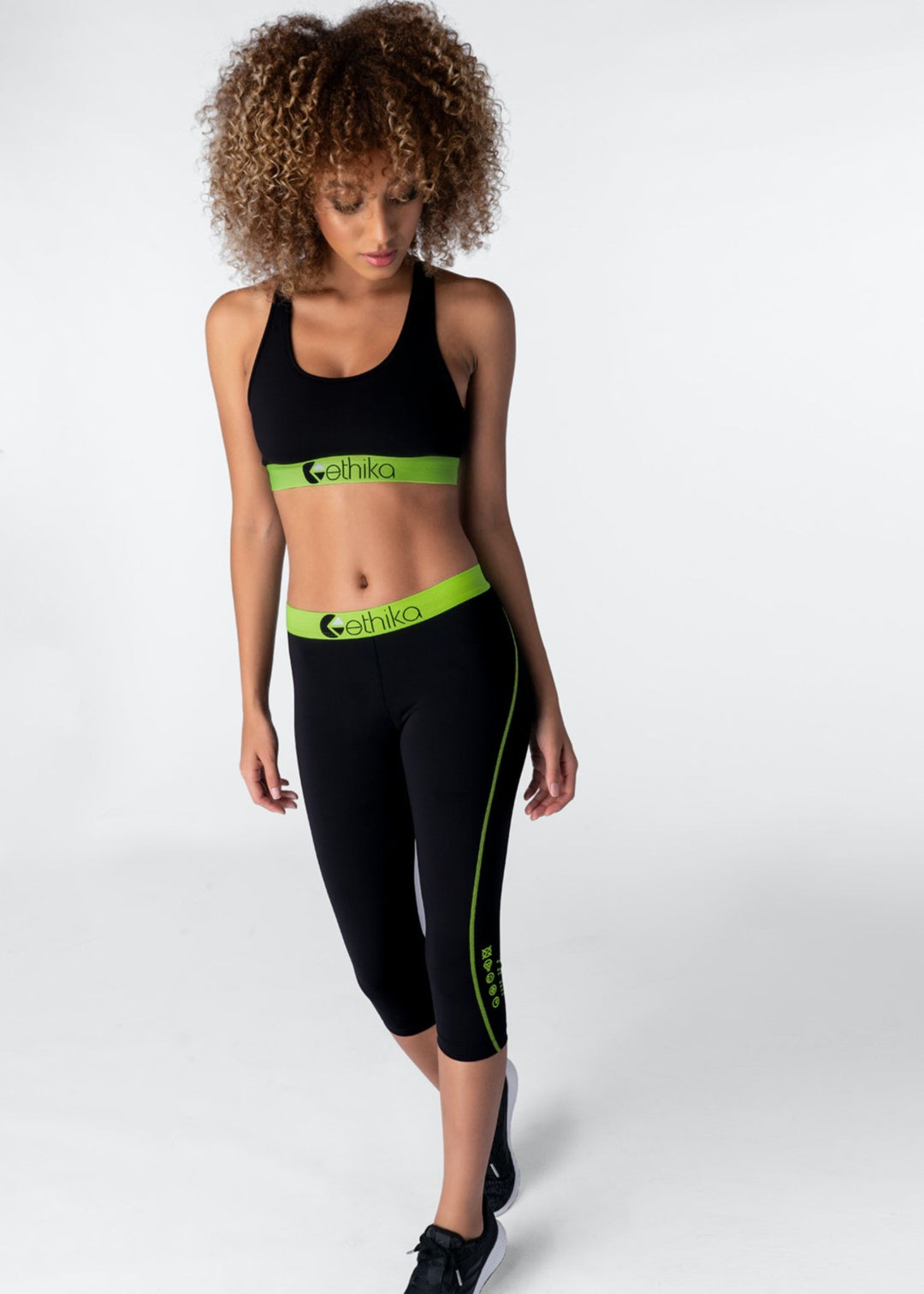 Subzero Green/Black 3/4 Tights