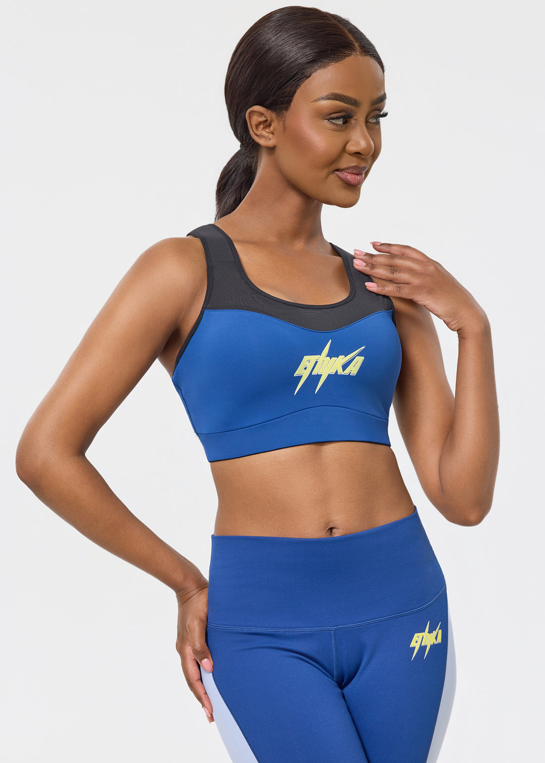 Womens SubZero Bolt Royal High Impact Sports Bra