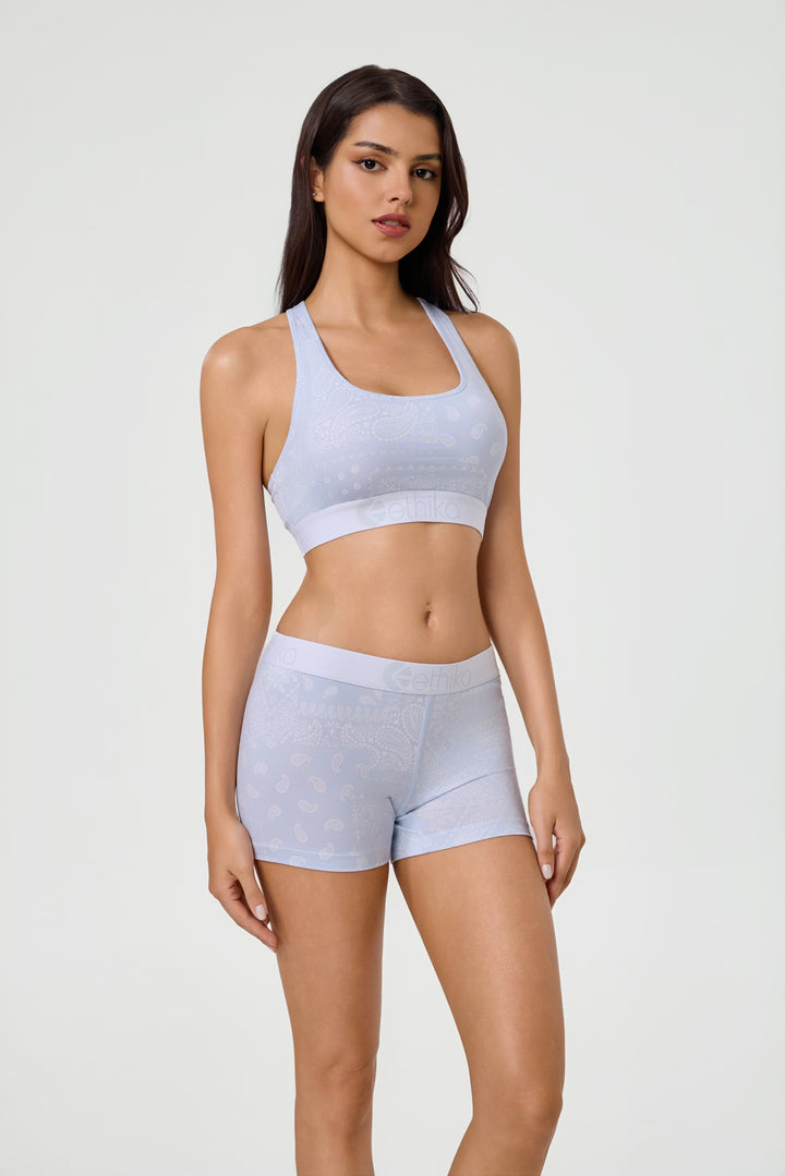 Womens Ice Paisley Sports Bra