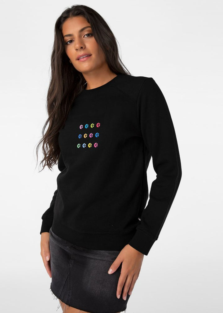 Womens Sweatshirt - Ethika Poetry - Black