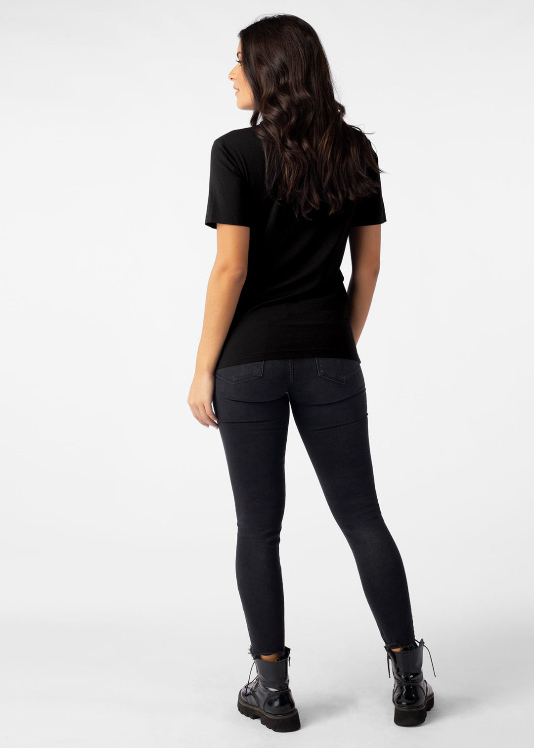 Womens Bomber Modal Tee - Black