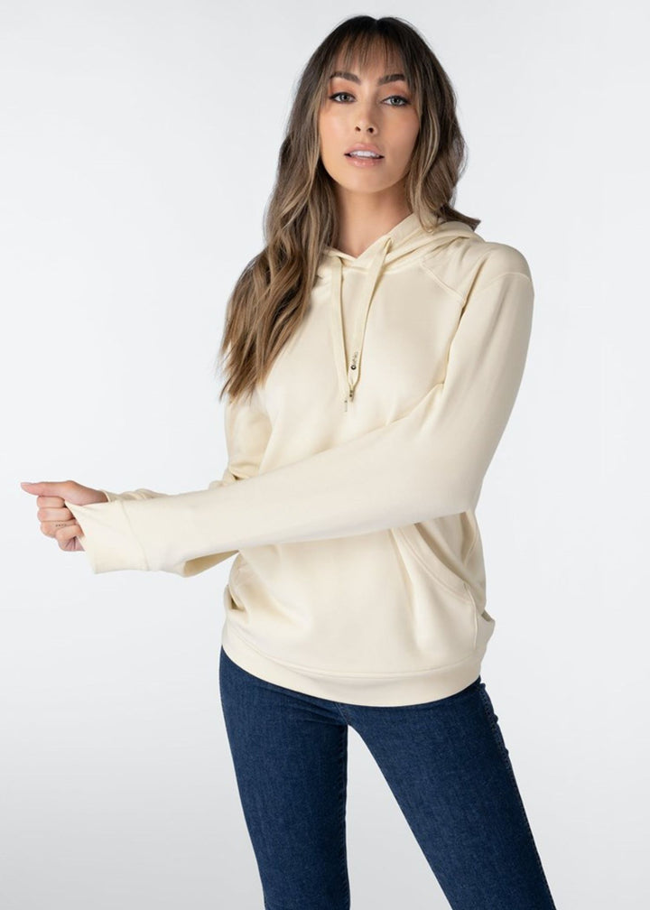 Womens Pullover Hoodie - Cream