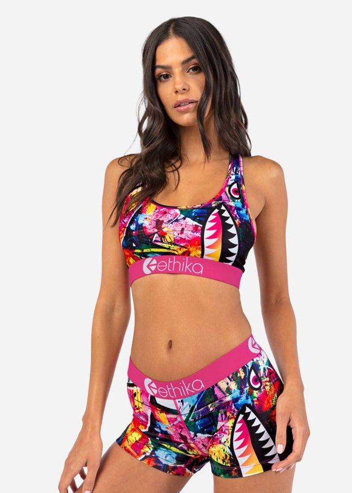 Bomber Pink Dripp Sports Bra