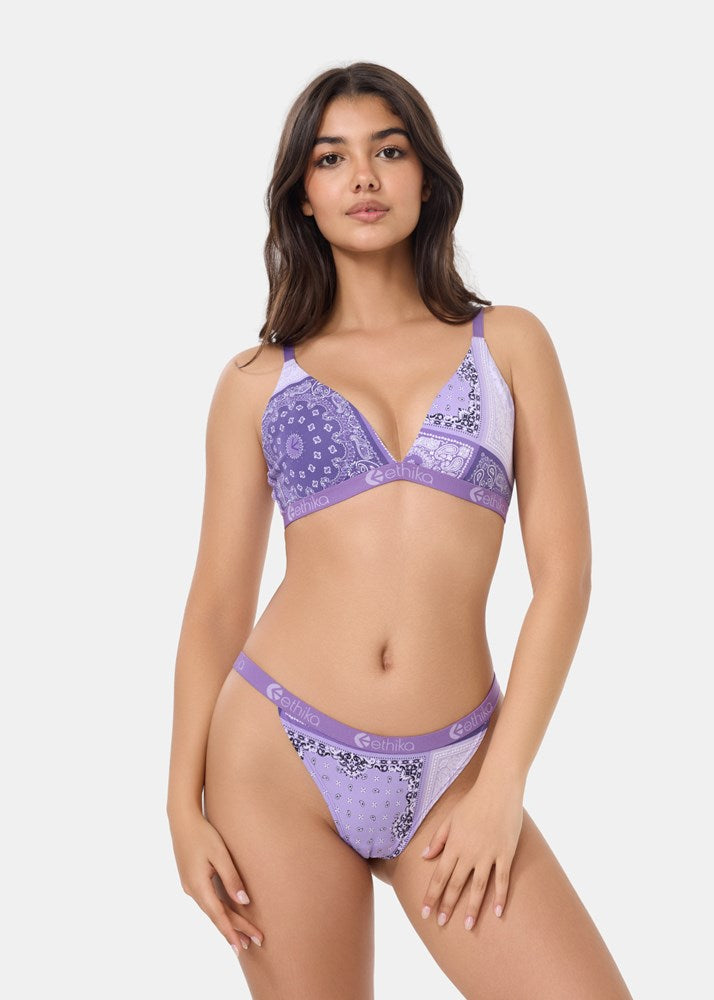 Womens Muted Motifs Brazilian Cheeky