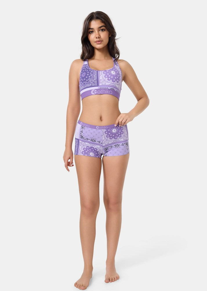Womens Muted Motifs Shorty
