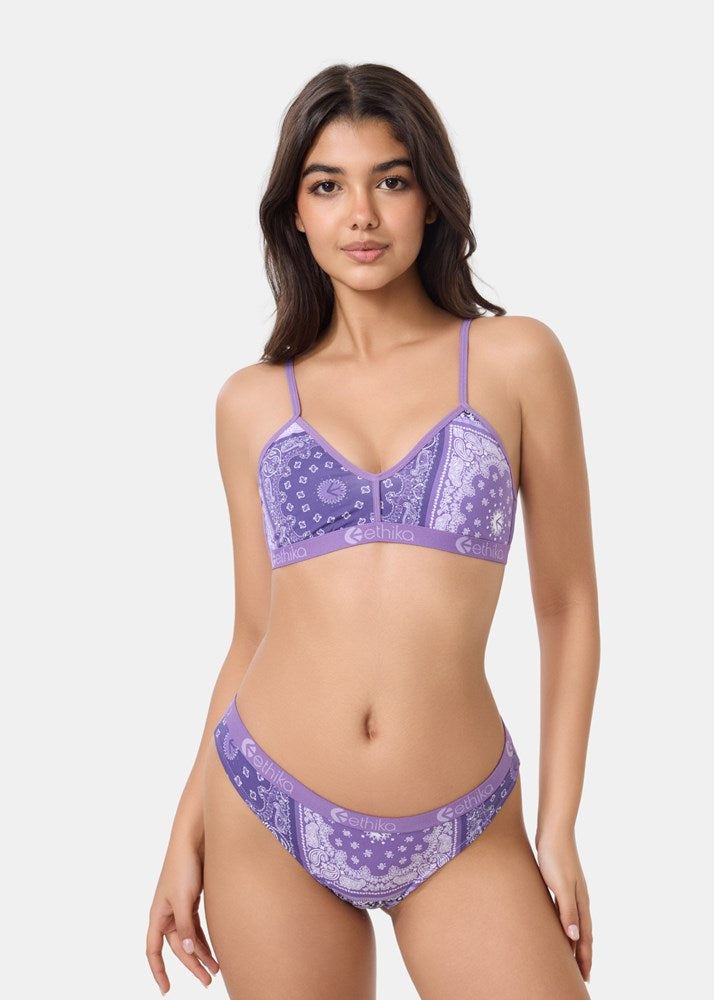 Womens Muted Motifs Bralette