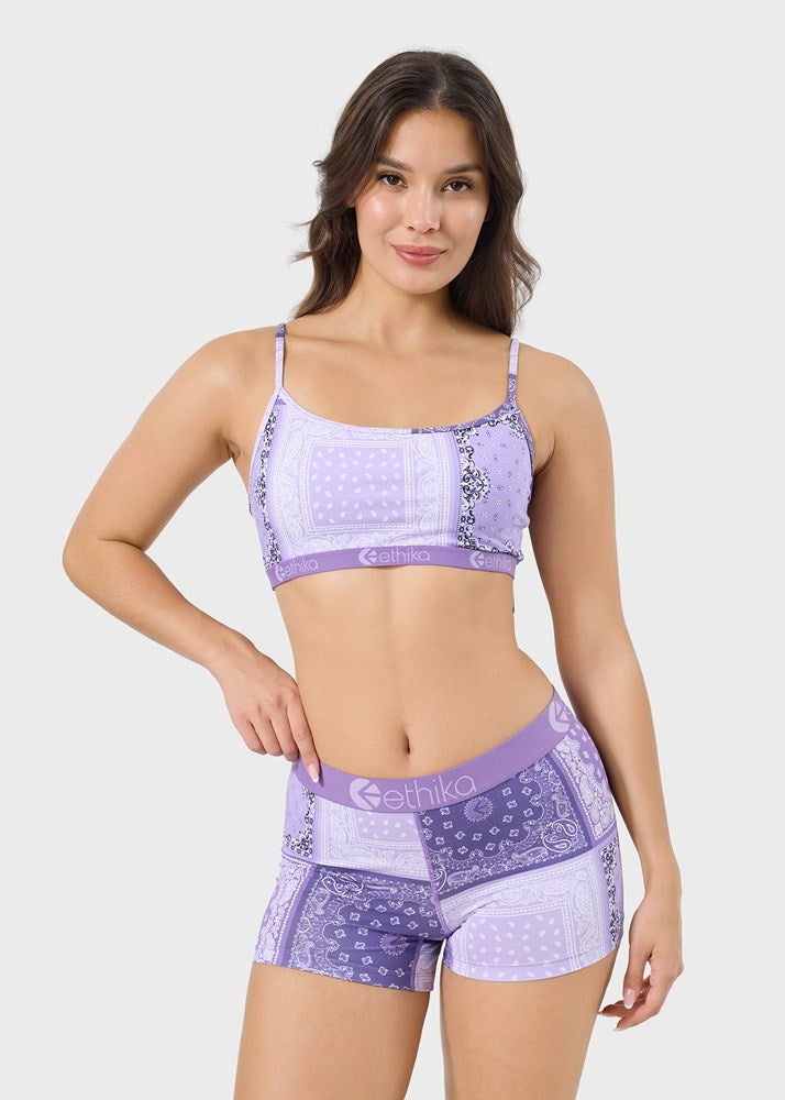 Womens Muted Motifs Pullover Bra
