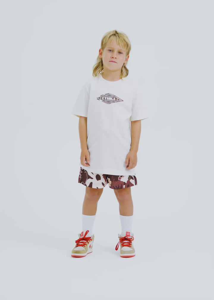 Boys Aloha Taupe Tee