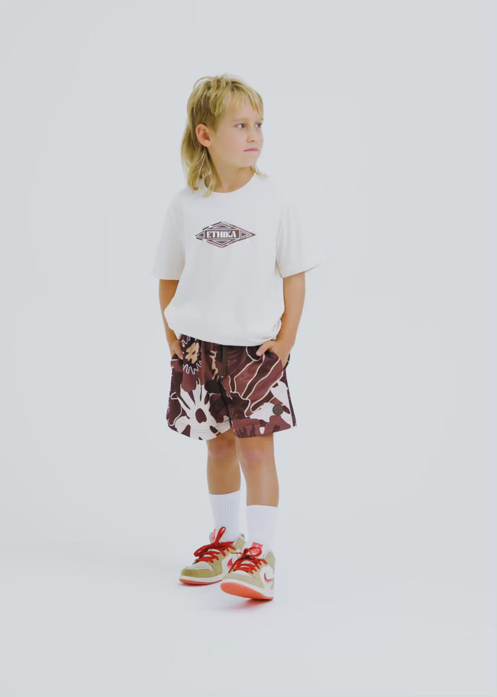 Boys Hawaiian Bloom Basketball Short