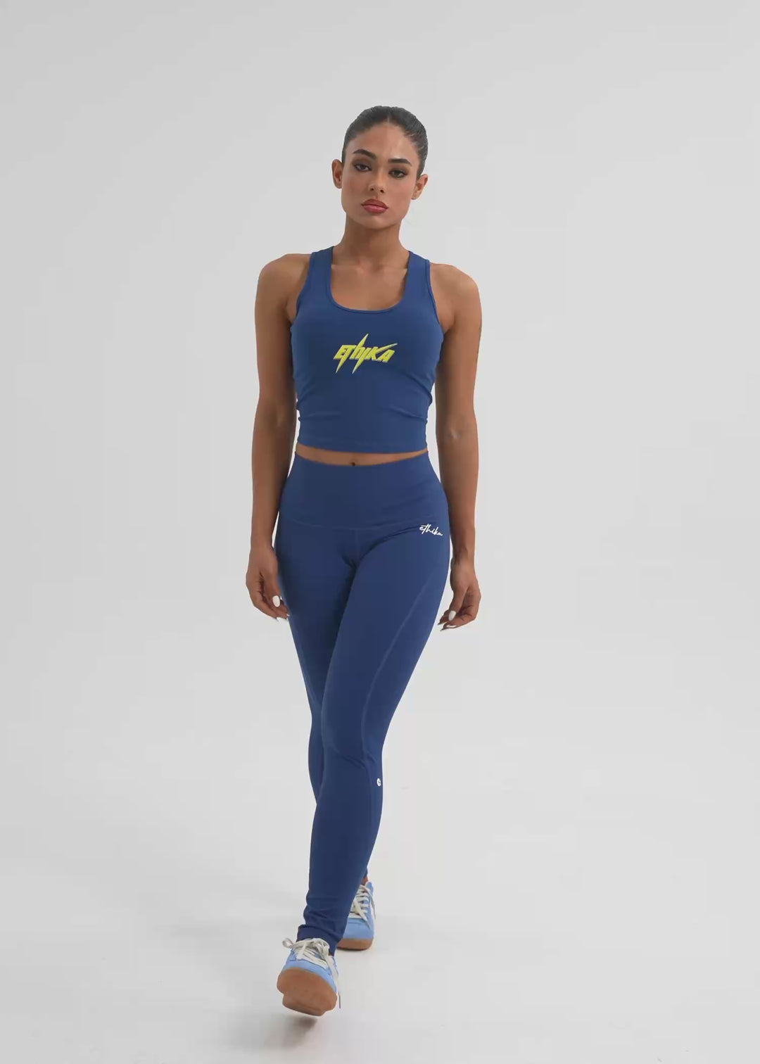 Womens Bolt Royal High Waisted Tights 28"