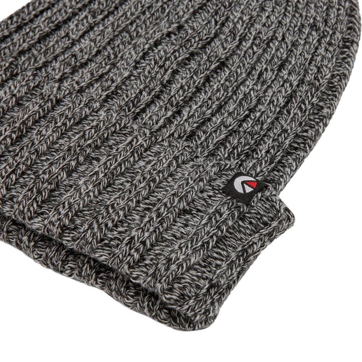 Ribbed Fold Beanie Heather Grey