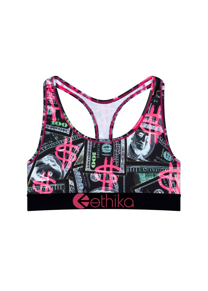 ETHIKA Printing Money Sports Bra