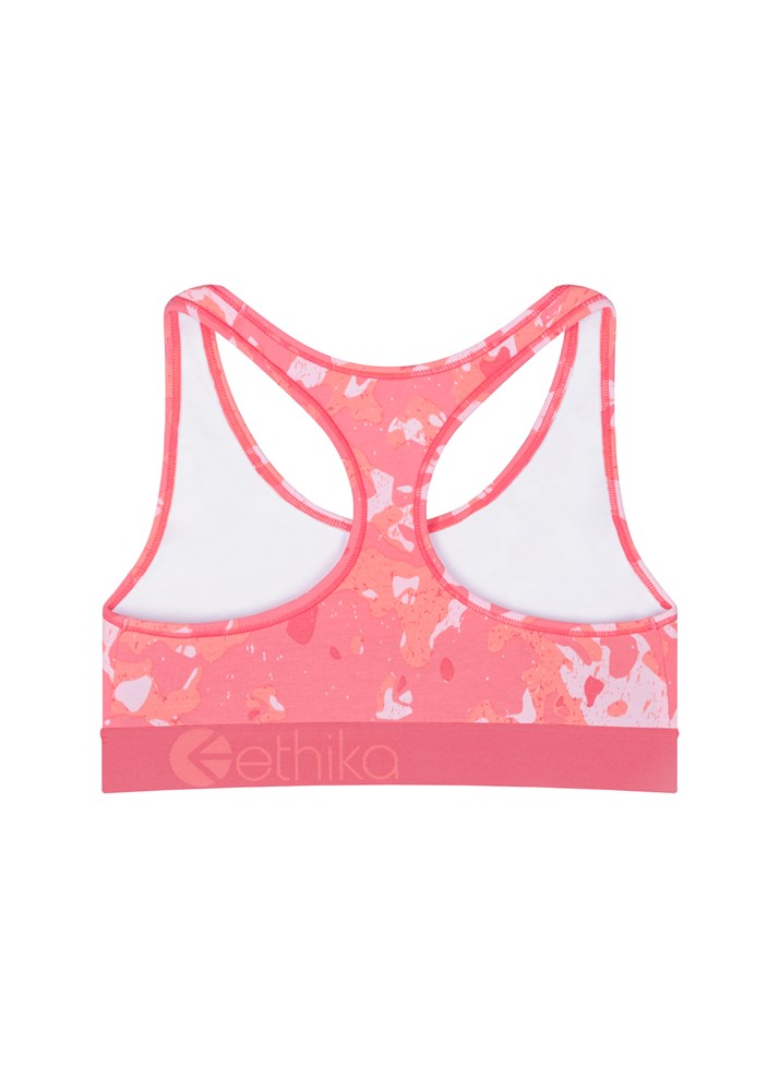 Queen Tide Camo Girls Sports Bra