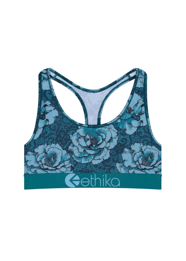 Petaled Lace Girls Sports Bra