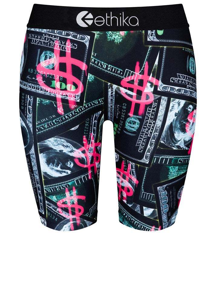Womens Printing Money Bikershort Staple - Main Image